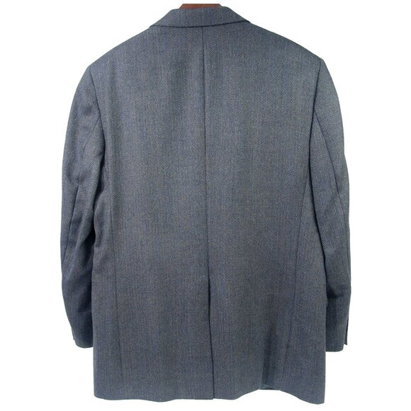 Nordstrom 100% Wool Herringbone Sport Coat - Size 42R - Was $350 New - Picture 2 of 5